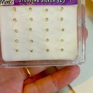 Gold tone nose stud pack (bones) Luxe Modz